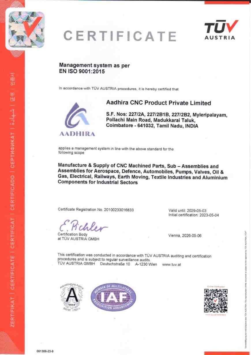ISO 9001:2015 Certificate